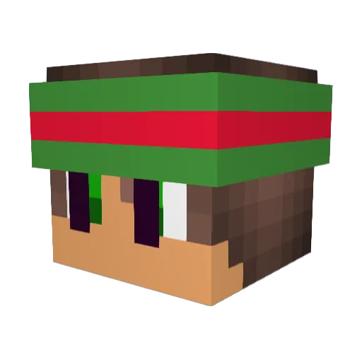 MarkGregor Minecraft avatar head, 3D render