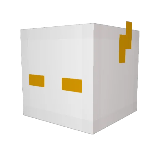 MarkHo Minecraft avatar head, 3D render