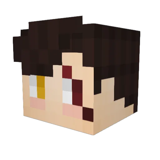 MarkRufus Minecraft avatar head, 3D render