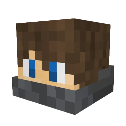 MarkT71 Minecraft avatar head, 3D render