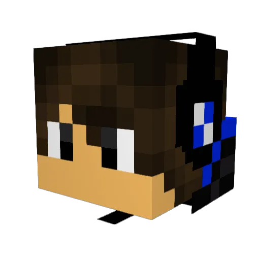 MarkTheLolBoy Minecraft avatar head, 3D render