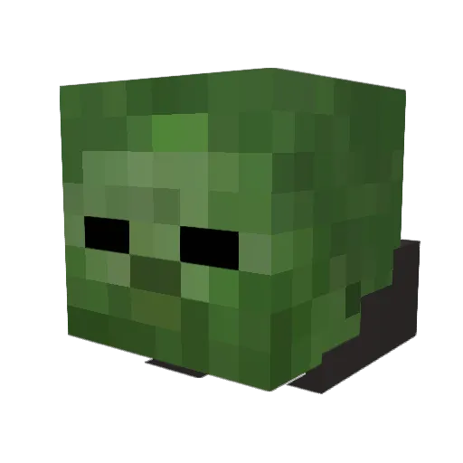 MarkTheWolf Minecraft avatar head, 3D render