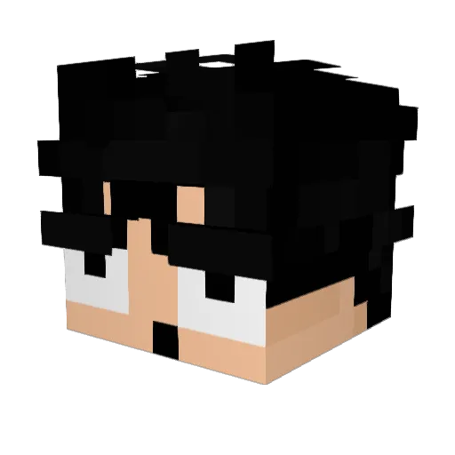 MarkTwainWK Minecraft avatar head, 3D render