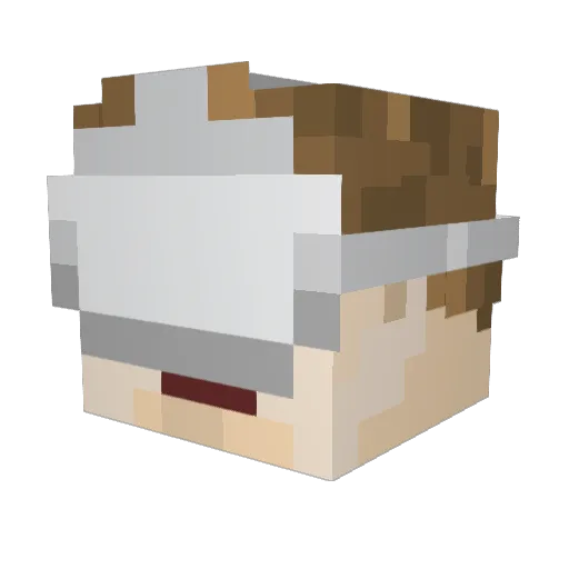 MarkZuckerberg__ Minecraft avatar head, 3D render