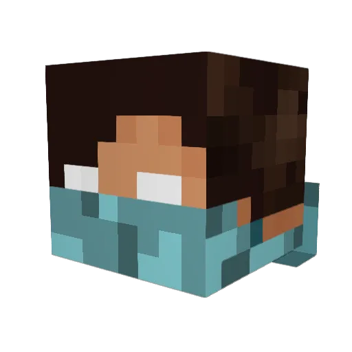 Mark_112 Minecraft avatar head, 3D render