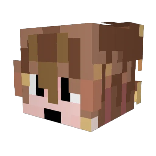 Mark_Earl Minecraft avatar head, 3D render