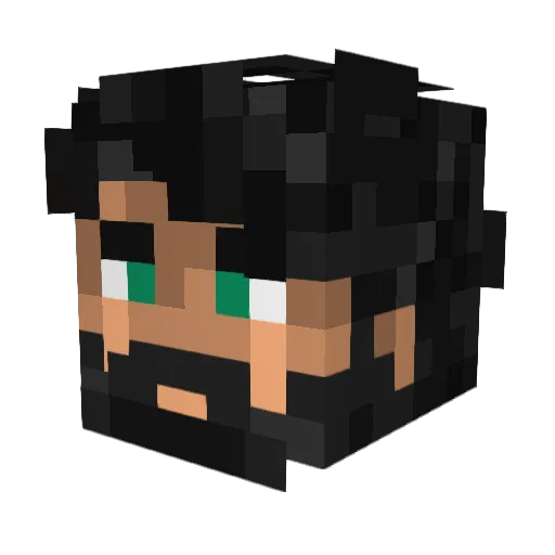 Mark_Kruger Minecraft avatar head, 3D render