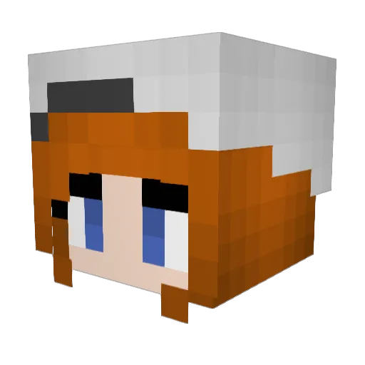 Mark_Senpai Minecraft avatar head, 3D render