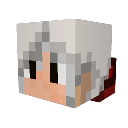 Markadet Minecraft avatar head, 3D render