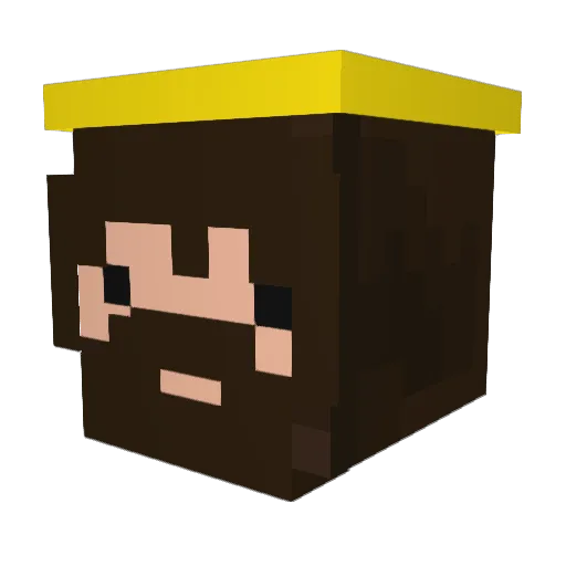 Markaps Minecraft avatar head, 3D render
