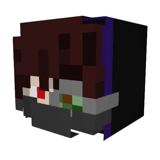 Markaro Minecraft avatar head, 3D render