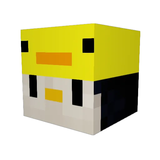 Markatsuki Minecraft avatar head, 3D render