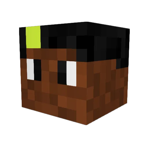 MarkedCrane9655 Minecraft avatar head, 3D render
