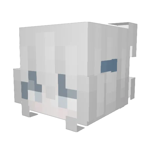 MarkedFish Minecraft avatar head, 3D render