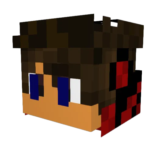 MarkedSport Minecraft avatar head, 3D render