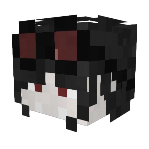 Marker_02 Minecraft avatar head, 3D render
