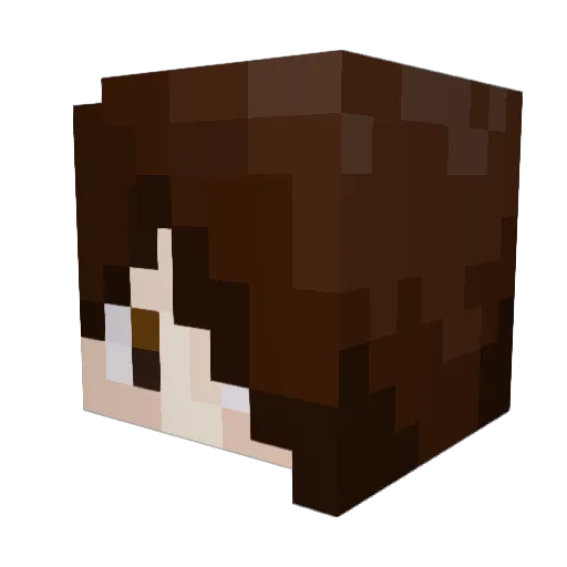Markerbirthday Minecraft avatar head, 3D render