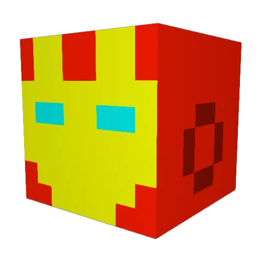 Markerz7 Minecraft avatar head, 3D render
