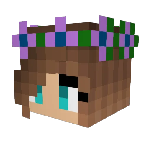 Market2001 Minecraft avatar head, 3D render