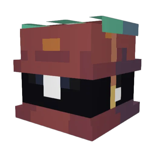 MarketingDennis Minecraft avatar head, 3D render