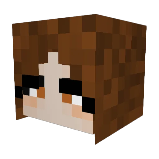 Marketinka Minecraft avatar head, 3D render