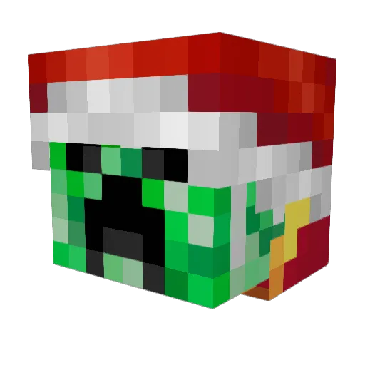 Markettooo Minecraft avatar head, 3D render