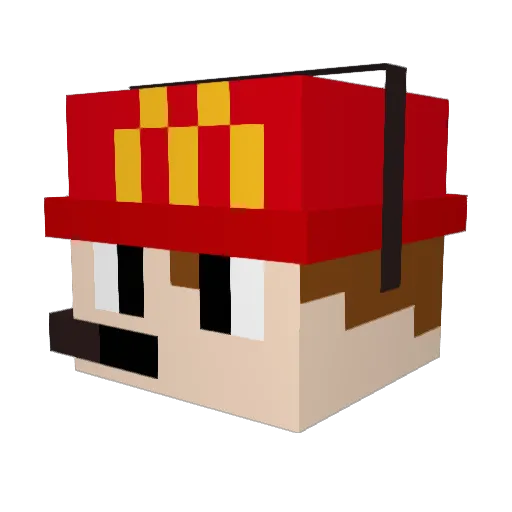 Markfrizi Minecraft avatar head, 3D render