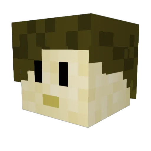 Markhamwi Minecraft avatar head, 3D render
