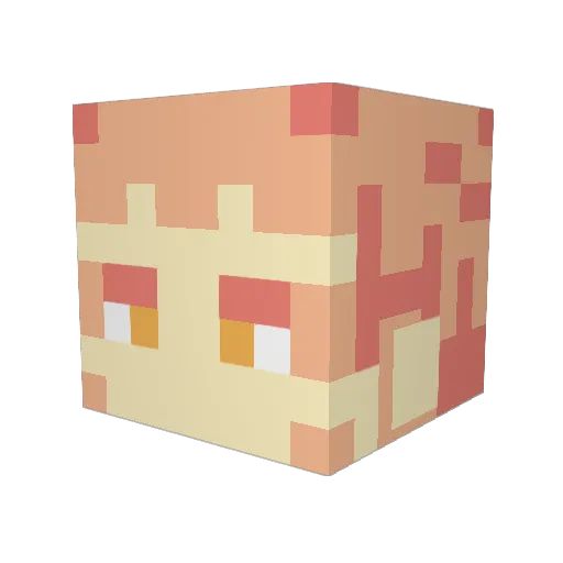 Markharold Minecraft avatar head, 3D render