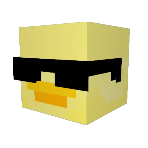 Markhitect Minecraft avatar head, 3D render