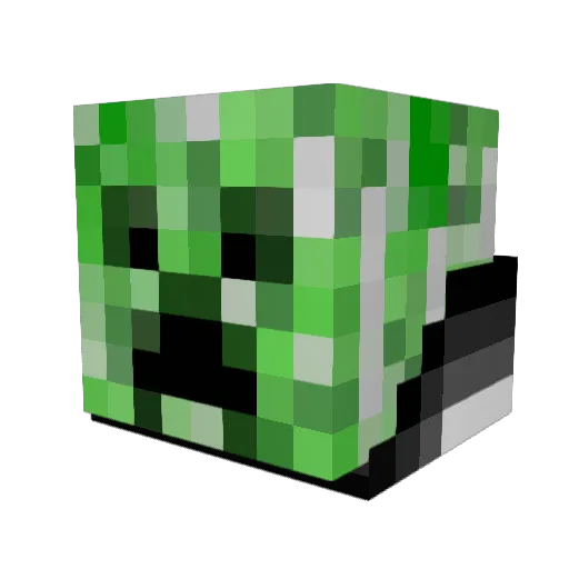 MarkiGame Minecraft avatar head, 3D render