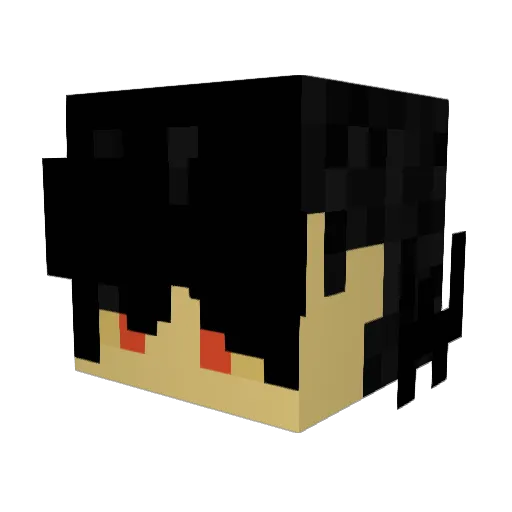 MarkiandDeBoiz Minecraft avatar head, 3D render