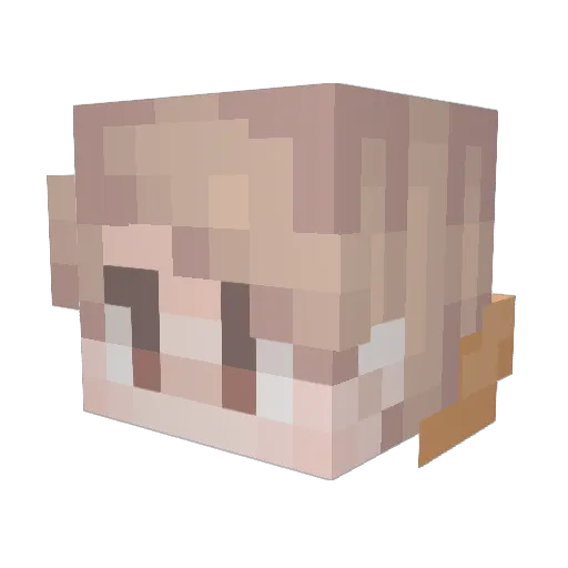 Markiers Minecraft avatar head, 3D render