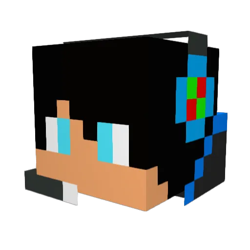 Markiiieeee Minecraft avatar head, 3D render