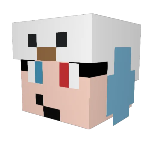 Markillo18 Minecraft avatar head, 3D render