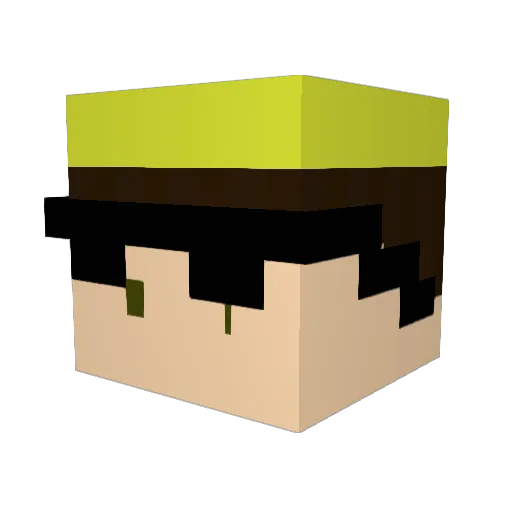 Markin1010 Minecraft avatar head, 3D render