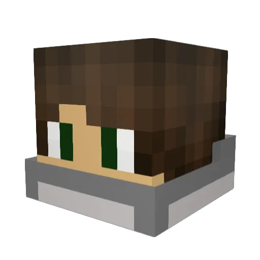 Markire Minecraft avatar head, 3D render