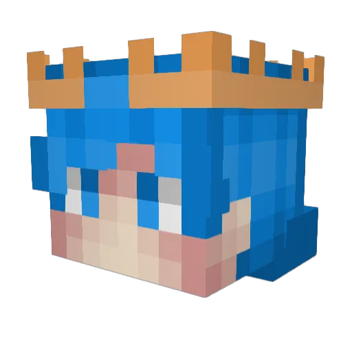 MarkisaCuhk Minecraft avatar head, 3D render