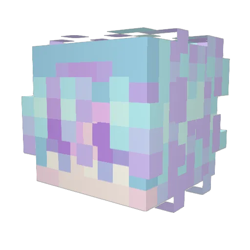 Markissss Minecraft avatar head, 3D render