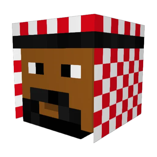 Markmangor Minecraft avatar head, 3D render
