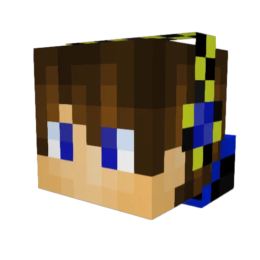 MarkoCoso Minecraft avatar head, 3D render
