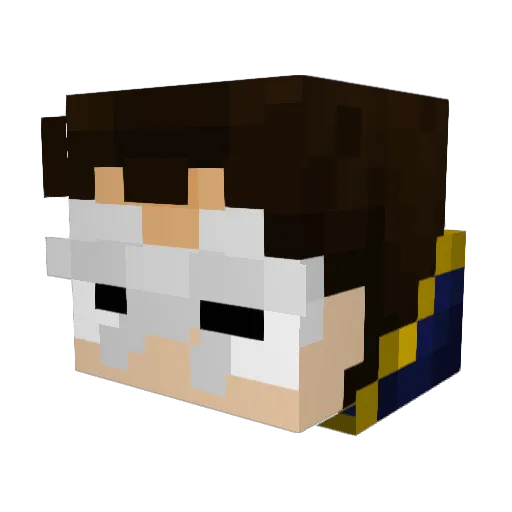 MarkoMan19 Minecraft avatar head, 3D render