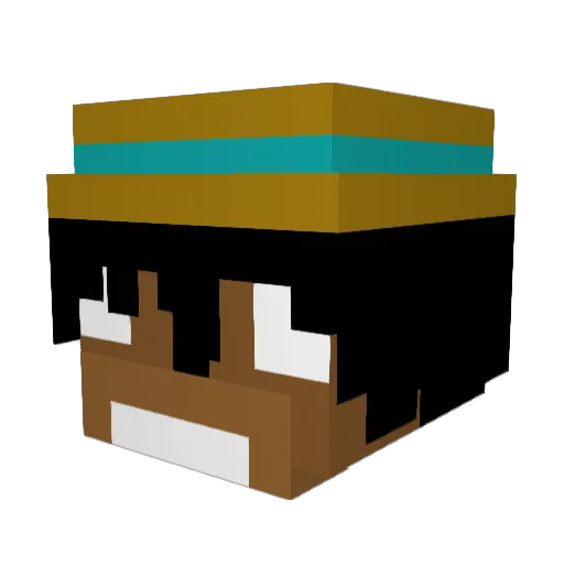MarkoSB Minecraft avatar head, 3D render