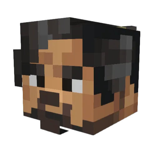 Markosaa Minecraft avatar head, 3D render