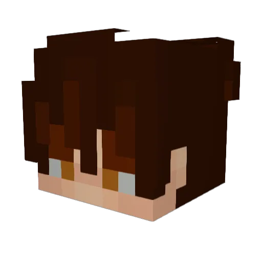 MarkosurSK Minecraft avatar head, 3D render
