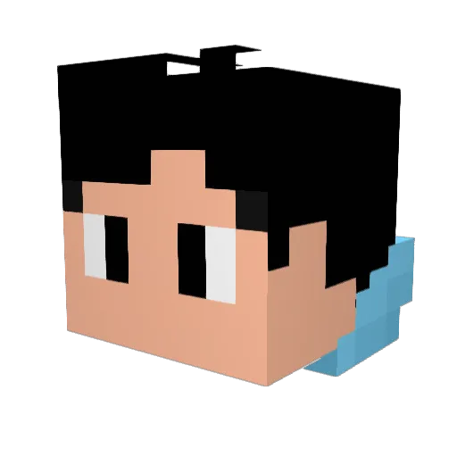 Marks_17 Minecraft avatar head, 3D render