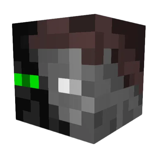 Markska Minecraft avatar head, 3D render