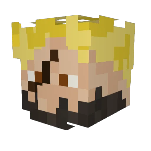 Marksman0112 Minecraft avatar head, 3D render