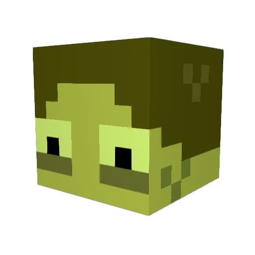 Marktain Minecraft avatar head, 3D render