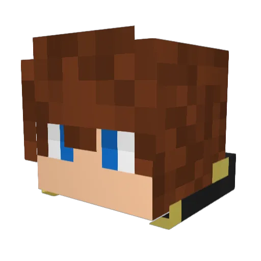 Marktheiv Minecraft avatar head, 3D render